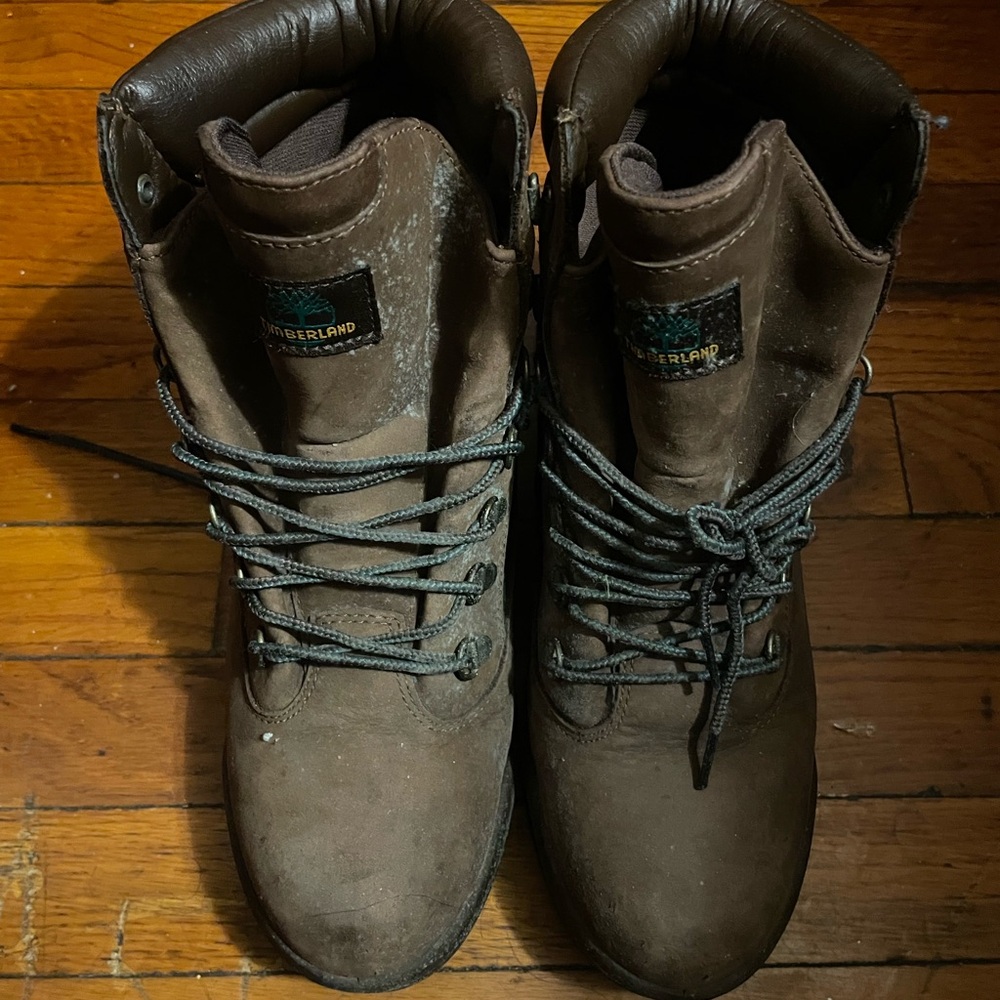 Timberland Dark Brown Leather Boots